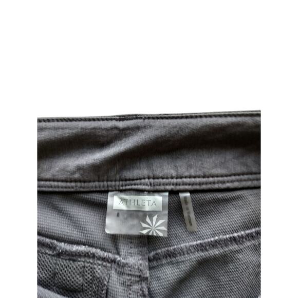 Athleta Women's  Gray Trekkie Hiking Wide Leg Pants Zip Pockets Mid-Rise Size 8 - Picture 12 of 13